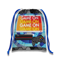 Video Gamer Game On Drawstring Tote Bag - BirthdayGalore.com