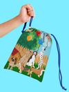 Puppy Dog Drawstring Tote Bag (10 Pack) - BirthdayGalore.com