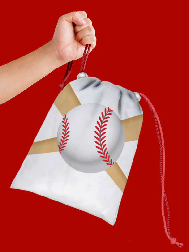 Baseball Drawstring Tote Bag (10 Pack) - BirthdayGalore.com
