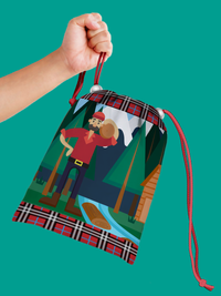 Lumberjack Drawstring Tote Bag (10 Pack) - BirthdayGalore.com