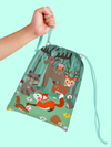 Woodland Animals Drawstring Tote Bag (10 Pack) - BirthdayGalore.com