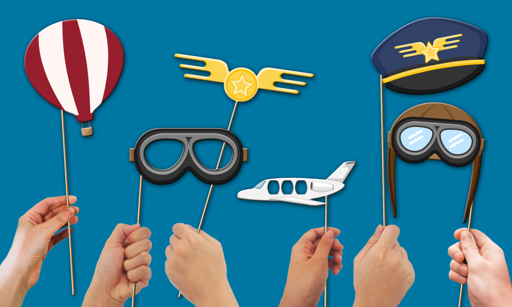 Airplane photo hot sale booth props