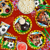 Soccer Birthday Party Tableware Kit For 16 Guests