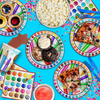 Little Artist Birthday Party Tableware Kit For 16 Guests - BirthdayGalore.com