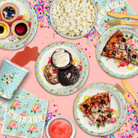 Par-Tea (Tea Party) Birthday Party Tableware Kit For 16 Guests