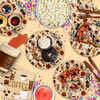 Coffee Birthday Party Tableware Kit For 16 Guests