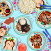 Hedgehog Birthday Party Tableware Kit For 16 Guests