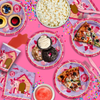 Pink Girl Puppy Dog Birthday Party Tableware Kit For 16 Guests - BirthdayGalore.com