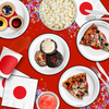 Japan Flag Birthday Party Tableware Kit For 16 Guests