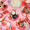 Valentine's Day Holiday Party Tableware Kit For 16 Guests