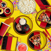 German Flag Birthday Party Tableware Kit For 16 Guests - BirthdayGalore.com