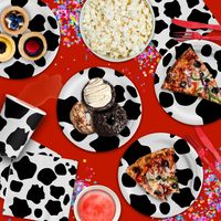 Cow Birthday Party Tableware Kit For 16 Guests - BirthdayGalore.com