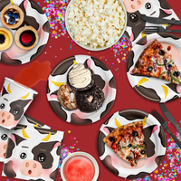 Cow Birthday Party Tableware Kit For 16 Guests - BirthdayGalore.com