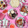 Pink Paris Birthday Party Tableware Kit For 16 Guests - BirthdayGalore.com