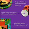 Sunset Safari Animals Birthday Party Tableware Kit For 16 Guests - BirthdayGalore.com