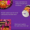Pink Girl Basketball Birthday Party Tableware Kit For 16 Guests - BirthdayGalore.com