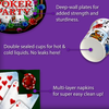 Birthday Galore Poker Party Tableware Kit For 16 Guests