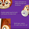 Squirrel Birthday Party Tableware Kit For 16 Guests