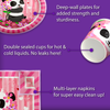 Panda Birthday Party Tableware Kit For 16 Guests - BirthdayGalore.com