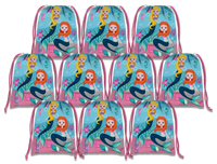 Mermaids Drawstring Tote Bag (10 Pack) - BirthdayGalore.com