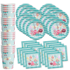 Mighty Monster Girl Birthday Party Tableware Kit For 16 Guests - BirthdayGalore.com