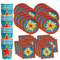 Mighty Women Super Hero Birthday Party Tableware Kit For 16 Guests - BirthdayGalore.com