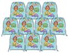 Mighty Monster Drawstring Tote Bag (10 Pack) - BirthdayGalore.com