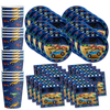 Monster Truck Birthday Party Tableware Kit For 16 Guests - BirthdayGalore.com