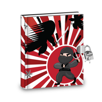 Gift Idea: Ninja Warrior Kids Diary With Lock - BirthdayGalore.com