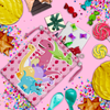 Girl Little Dino Pink Drawstring Tote Bag (10 Pack) - BirthdayGalore.com