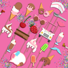 Ice Cream Shoppe Photo Booth Props 20pcs Assembled - BirthdayGalore.com