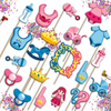 Prince or Princess Gender Reveal Photo Booth Props 20pcs Assembled - BirthdayGalore.com