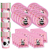 Panda Birthday Party Tableware Kit For 16 Guests - BirthdayGalore.com