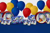 Two The Moon 2nd Birthday Party Tableware Kit For 16 Guests