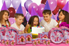 Pink Girl Puppy Dog Birthday Party Tableware Kit For 16 Guests - BirthdayGalore.com