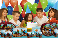 Dirt Bike Birthday Party Tableware Kit For 16 Guests