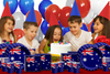 Australian Flag Birthday Party Tableware Kit For 16 Guests