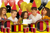 German Flag Birthday Party Tableware Kit For 16 Guests - BirthdayGalore.com