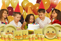 Duck Birthday Party Tableware Kit For 16 Guests - BirthdayGalore.com