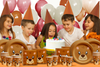Bear Birthday Party Tableware Kit For 16 Guests