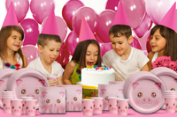Pig Birthday Party Tableware Kit For 16 Guests - BirthdayGalore.com