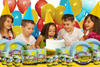 School Bus Birthday Party Tableware Kit For 16 Guests - BirthdayGalore.com