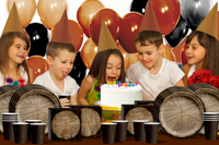 Tree Lumberjack Birthday Party Tableware Kit For 16 Guests