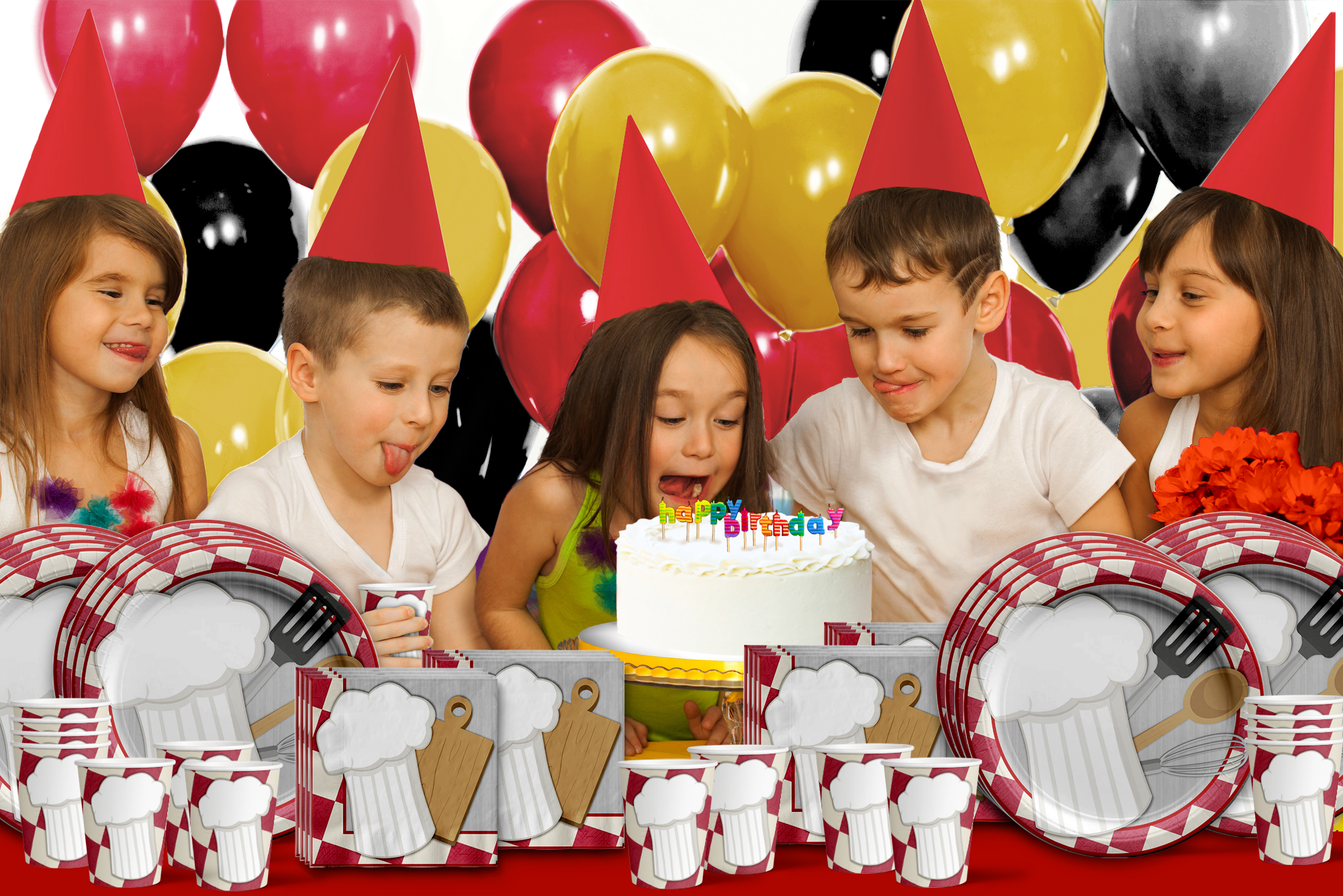 Cow Birthday Party Tableware Kit For 16 Guests