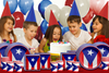 Puerto Rican Flag Birthday Party Tableware Kit For 16 Guests