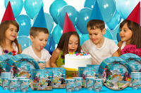 Shark Birthday Party Tableware Kit For 16 Guests - BirthdayGalore.com