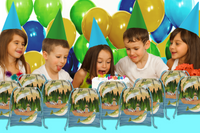 Gone Fishing Drawstring Tote Bag (10 Pack) - BirthdayGalore.com