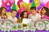 Floral Llama Birthday Party Tableware Kit For 16 Guests