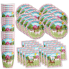 Lovely Pink Horse Birthday Party Tableware Kit For 16 Guests - BirthdayGalore.com