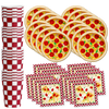 Pizza Birthday Party Tableware Kit For 16 Guests - BirthdayGalore.com